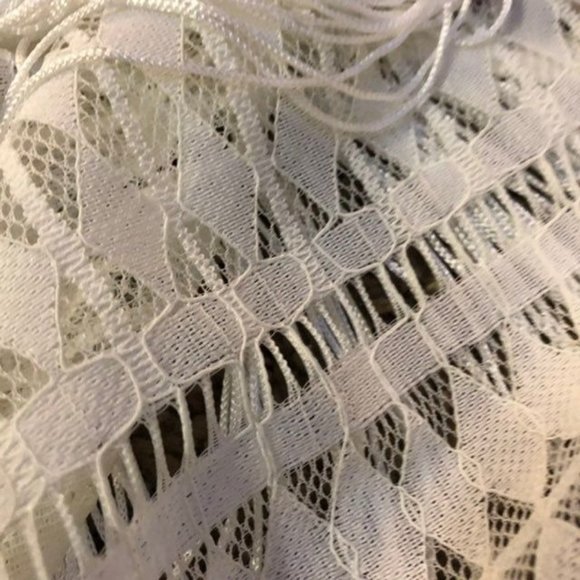 Landry Fringe Vest Womens One Size NEW White - Picture 7 of 12